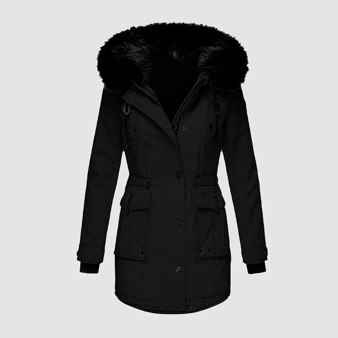 Elena - Moderne parka med hette og flere lommer