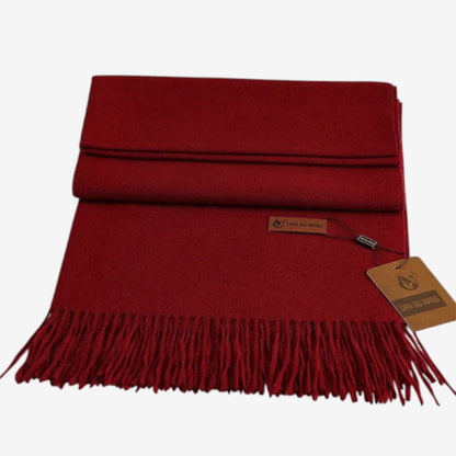 Aveline – Skjerf med Stor Form og Frynsekant-Design