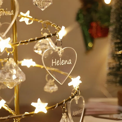 GlowTree - Juletrær Dekorativ Lampe med Glitrende Design