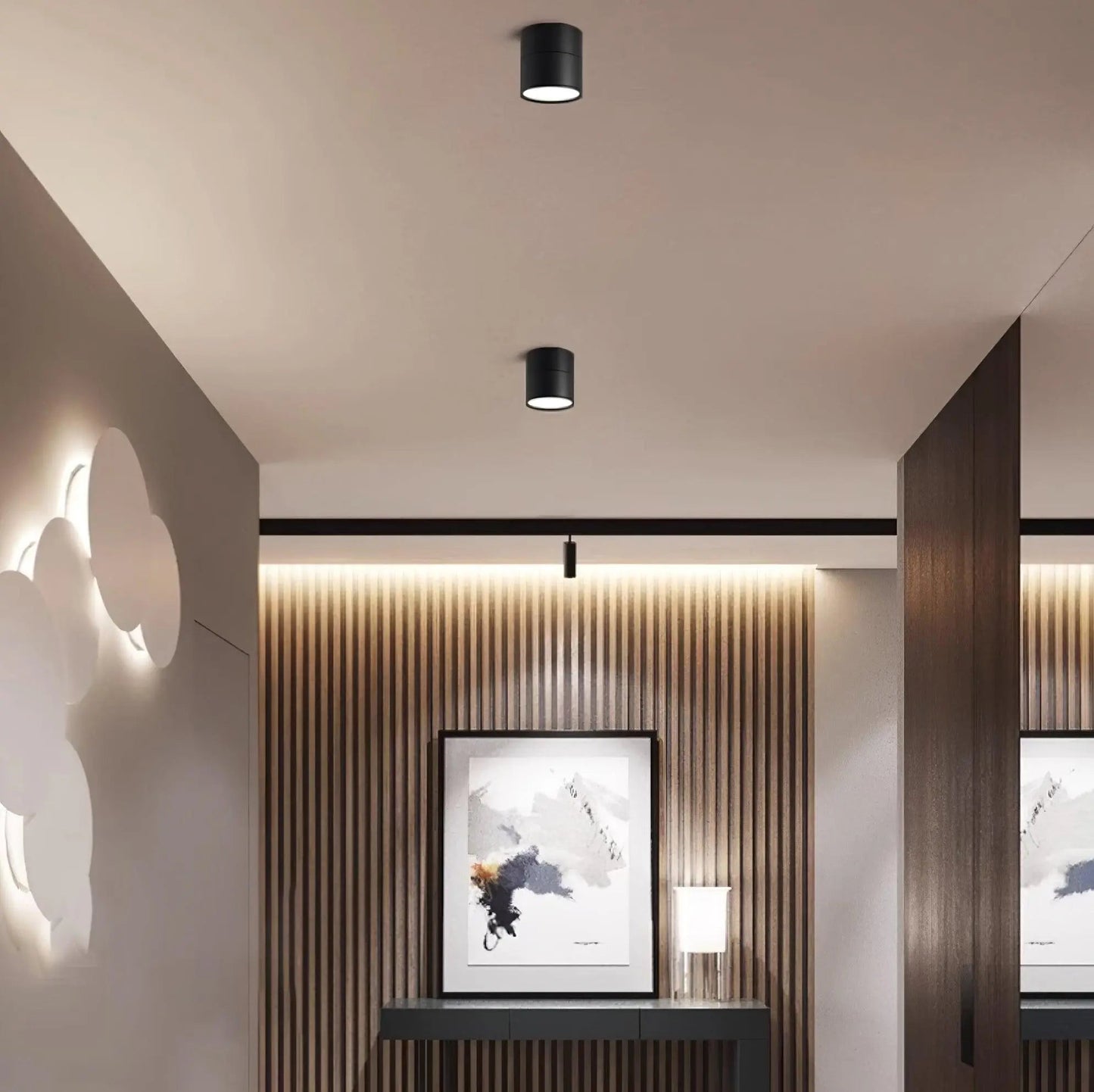 AuraLite - Stilfull taklampe med overflate for moderne interiør