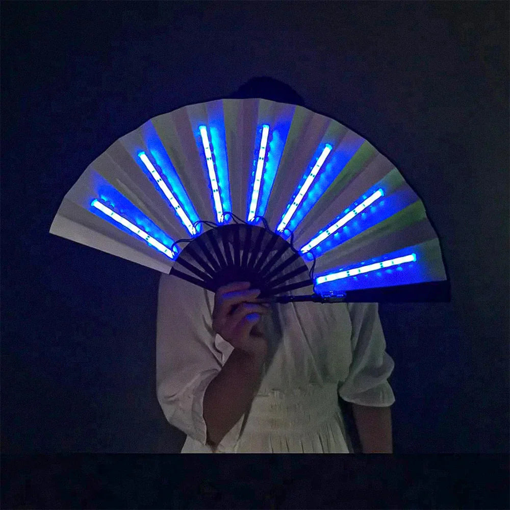 FestivalFan - Bærbar vifte med LED-belysning for komfort og kjølig stil