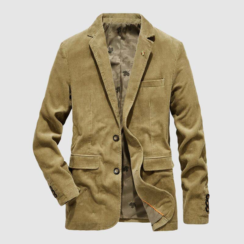 Elio – Slank Passform Blazer med Klassisk Knapp Foran