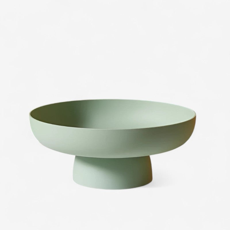 FruitCrest – Retro Fruktbolle med Bladformet Design og Keramisk Utseende