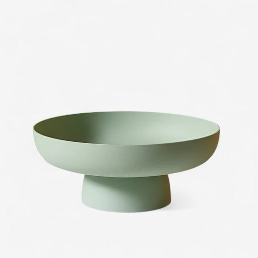 FruitCrest – Retro Fruktbolle med Bladformet Design og Keramisk Utseende