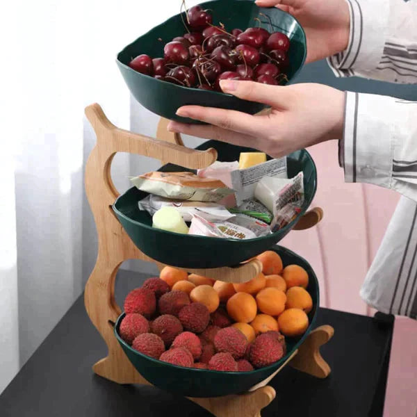 FruitStack - plassbesparende serveringsskål i flere lag