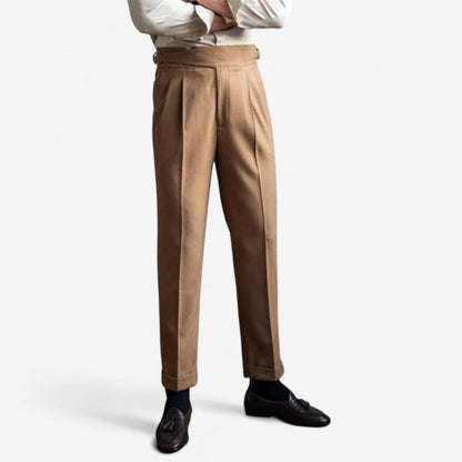 Rheon – Bukser med Høyt Liv, Spenne og Lommer