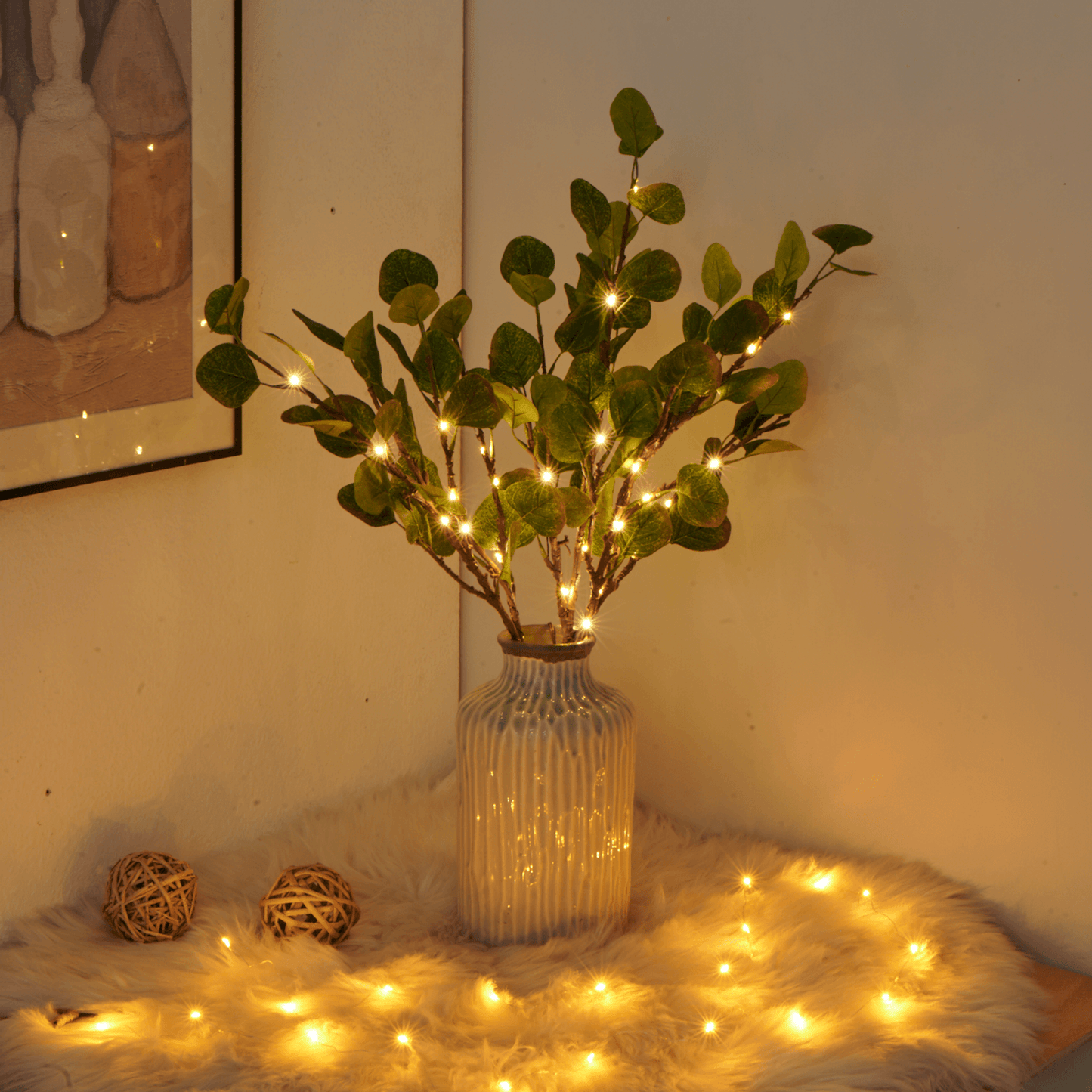 GlowVista - Elegante olivengrenlamper for ethvert interiør
