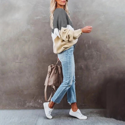 Emma - Langærmet genser med klassisk design og avslappet passform