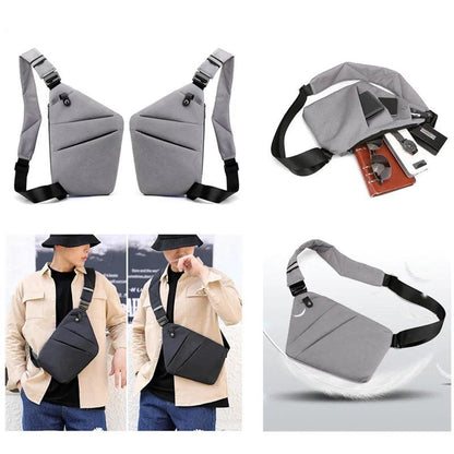 Renzo - slank, tyverisikret skulderveske for trygg reise