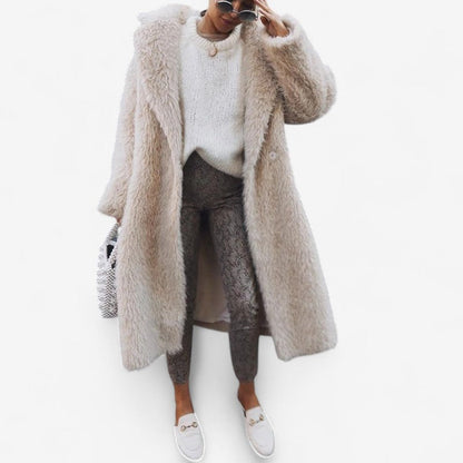 Johanna – Lang Pelsjakke med Lange Ermer