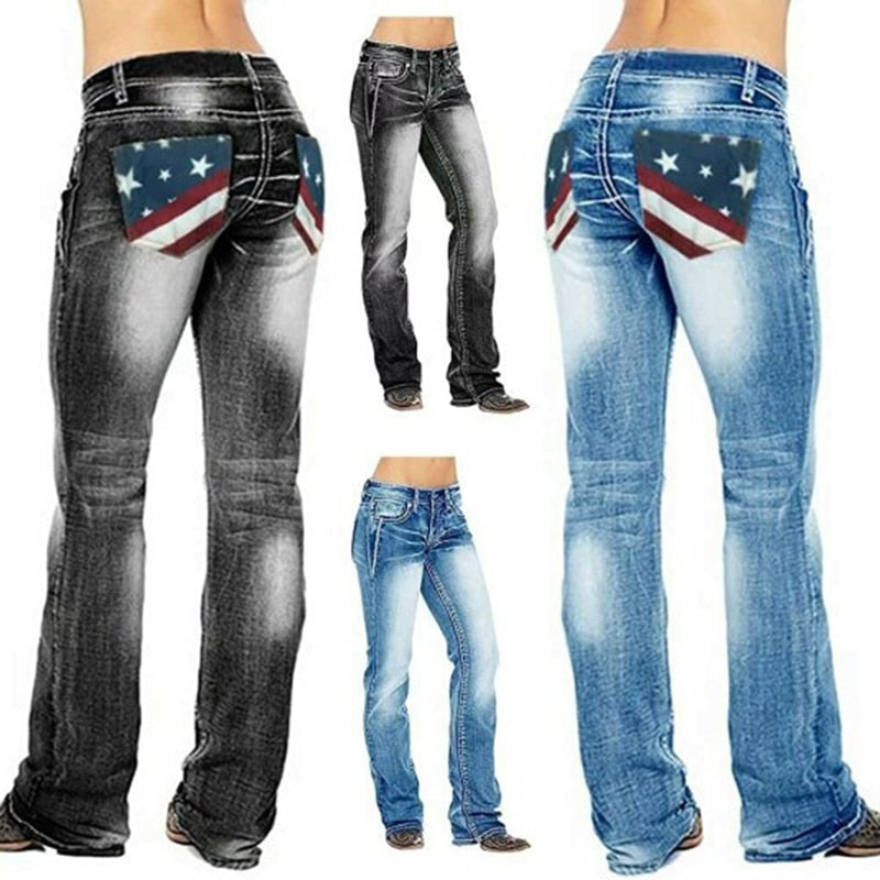 Harper - Stilige Bootcut-jeans med flatterende passform og stretchdesign