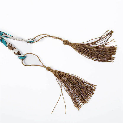 Isabella - Flytende maxikjole med detaljert mønster og rynket midje