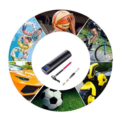 AirMaster – Bærbar Dekkpumpe med Flere Munnstykker med Oppladbart Batteri