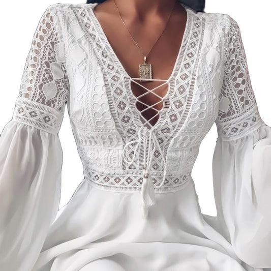 Aliyah - boho chic blondekjole for uanstrengt festivalstil og flørtende vibber