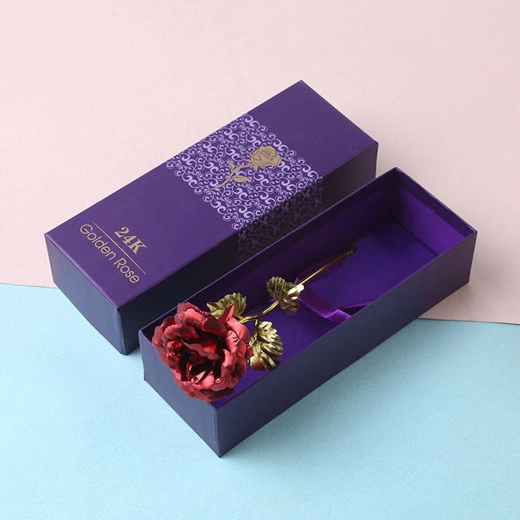 ForeverRose - 24K gullbelagt rose i elegant gaveeske for tidløs kjærlighet