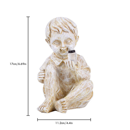 FireflyGlow - Solcelledrevet hagestatue for barn med opplyst ildflue