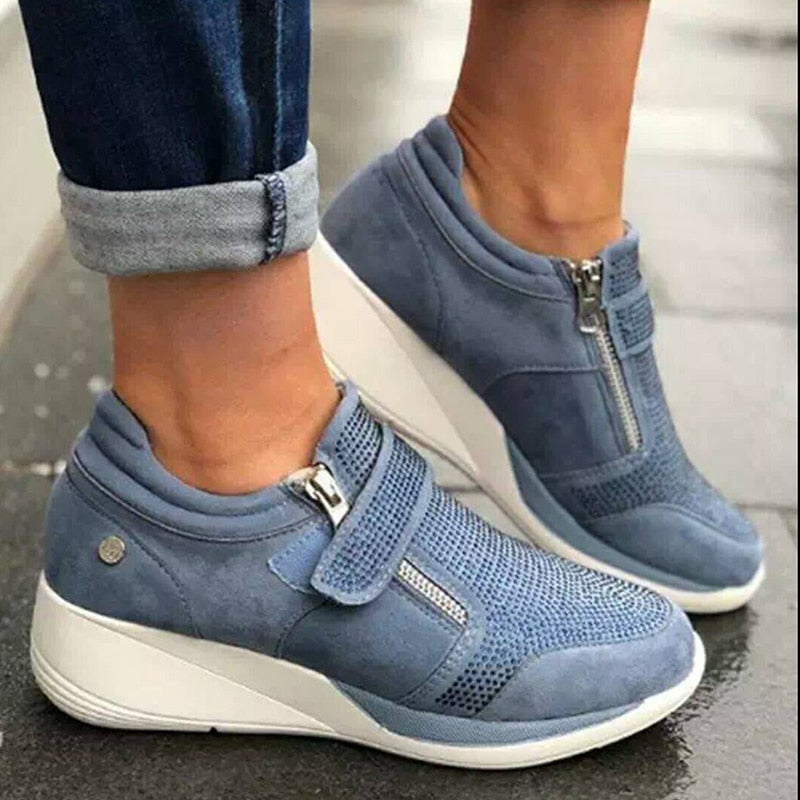 CloudStep - Joggesko med glidelås på siden og fleksibel såle