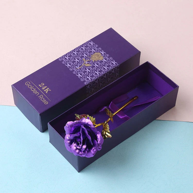 ForeverRose - 24K gullbelagt rose i elegant gaveeske for tidløs kjærlighet