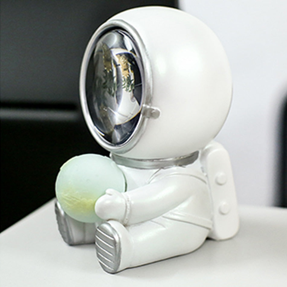 SpacePals - Søt LED- nattlampe med astronaut som kjæledyr og måne som skifter farge