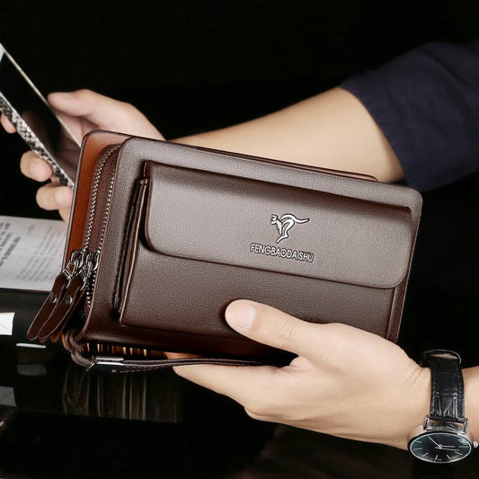 David - Sleek Clutch med kortholdere og glidelåslukking