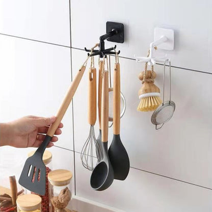 SpinHook – 360° Roterbar Kjøkkenhylle med 6 Kroker