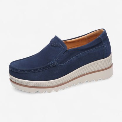 Mona – Kilesåleloafers med rund tå