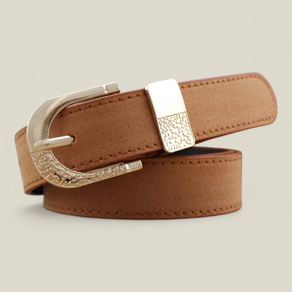 Ava - Moderne, justerbart belte med luksuriøs metallspenne