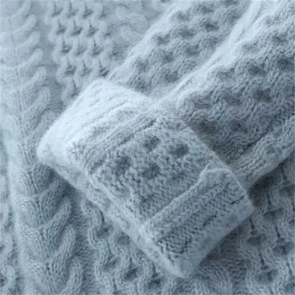 Luna - Chunky cardigan med høy hals og oversized passform