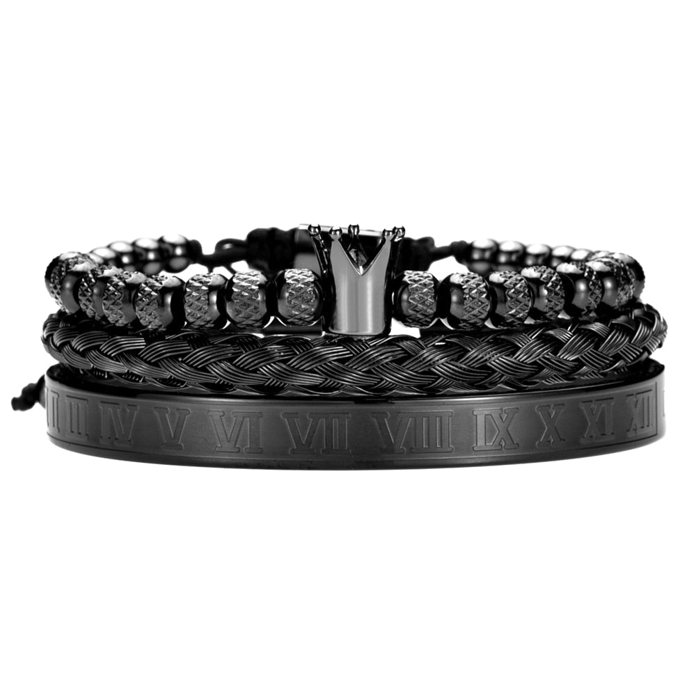 César - Sett med luksuriøse håndlagde armbånd med et kongelig preg