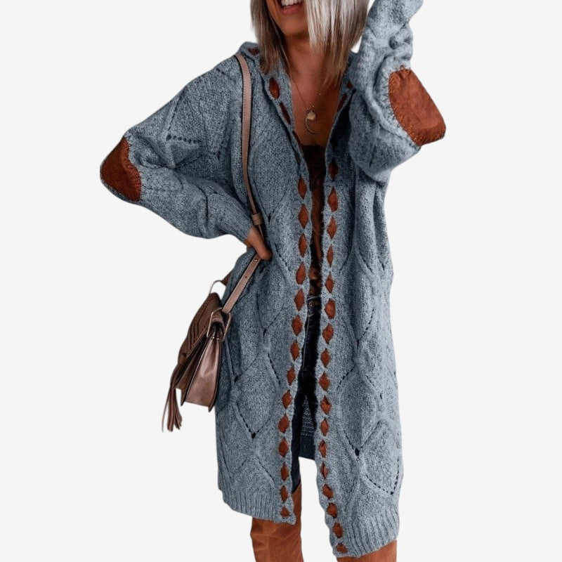 Natalie – Hettecardigan med Lange Ermer og Ribbestruktur