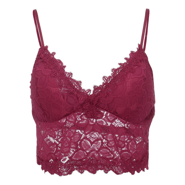 LuxeMesh - V hals Justerbare Skulderstropper Mesh Top