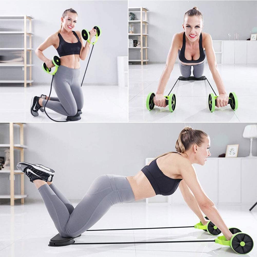 Oidrac - power roll magetrener med to hjul for trening av hele kroppen