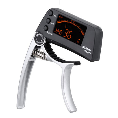 TuneMaster - 2-i-1 gitarcapo og tuner med innebygd digitalt display