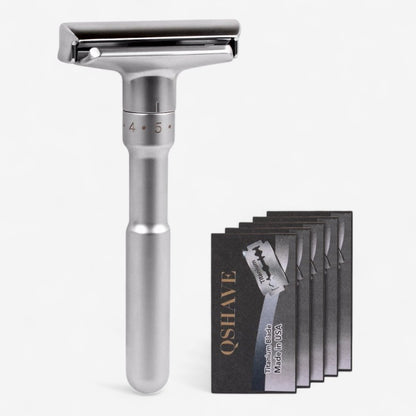 RazorPro – Dobbeltbladet Sikkerhetsbarberhøvel med 5 Rustfrie Blader