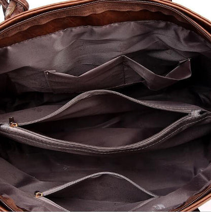 Sophie - Stilig skulderveske med flettede håndtak