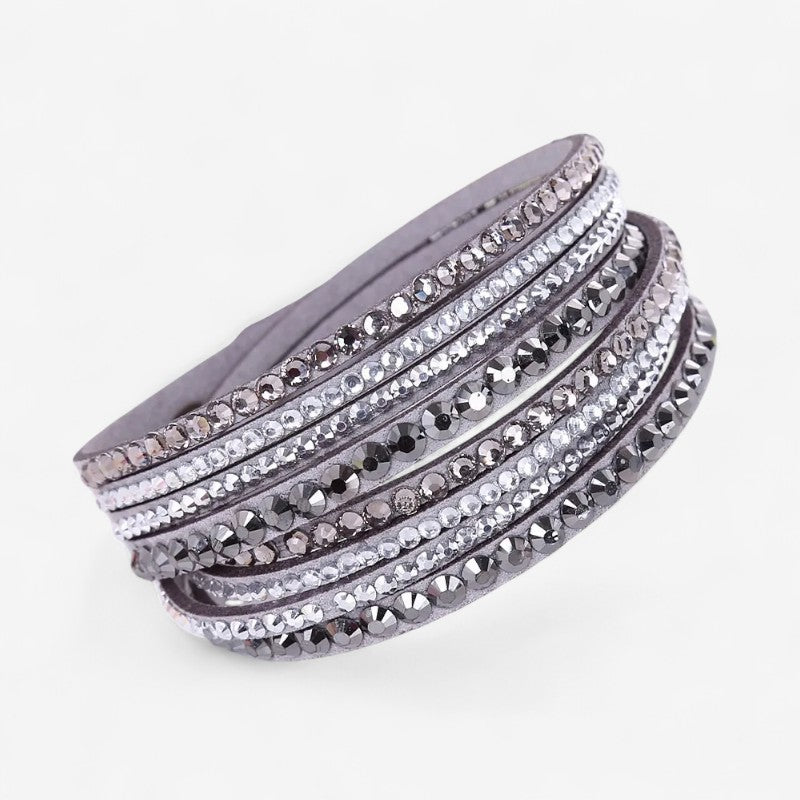 Anna – Flerlags Armbånd med Rhinestones