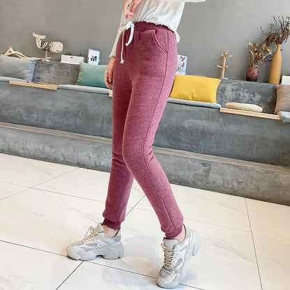 Elvira - Slim Fit Bukser med Sidelommer og Snor i Livet