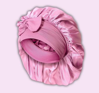 SilkGlow - Natthette for hårbeskyttelse glatt frizz-fri og komfortabel