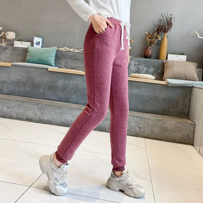 Elvira - Slim Fit Bukser med Sidelommer og Snor i Livet