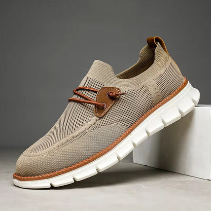 Ethan - Sportslige Slip-On Loafers med Dekorative Detaljer