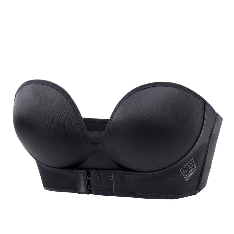 Lena - Støttende stroppeløs BH med push-up-effekt