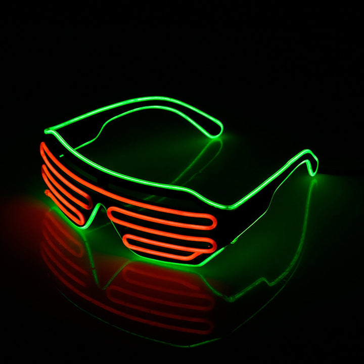 NeonVision - LED-briller med blinkende lys til fest og festival