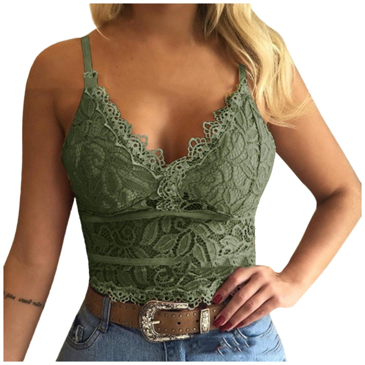 LuxeMesh - V hals Justerbare Skulderstropper Mesh Top