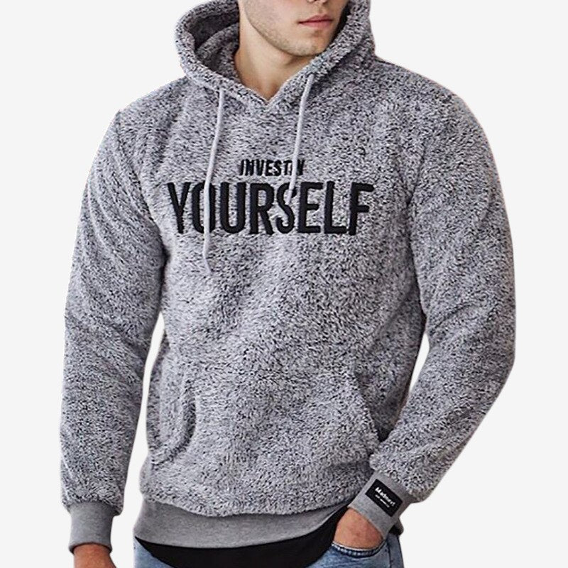 Ethan – Langermet Hettegenser med Frontlomme og Justerbar Hette