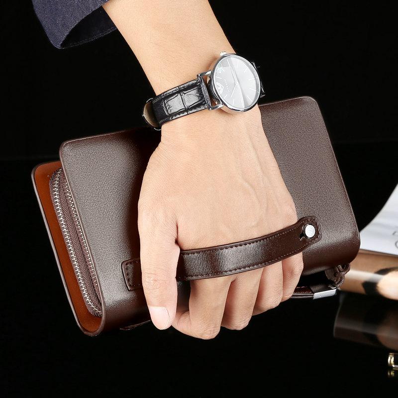 David - Sleek Clutch med kortholdere og glidelåslukking