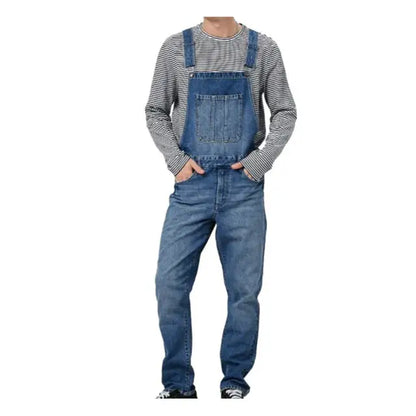David - Klassisk jumpsuit med justerbare stropper og frontlomme
