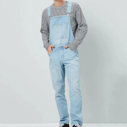David - Klassisk jumpsuit med justerbare stropper og frontlomme