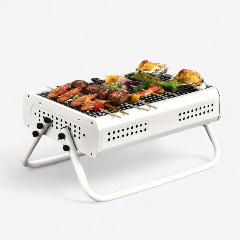 GrillEase – Sammenleggbar BBQ-grill med håndtak for to bruk