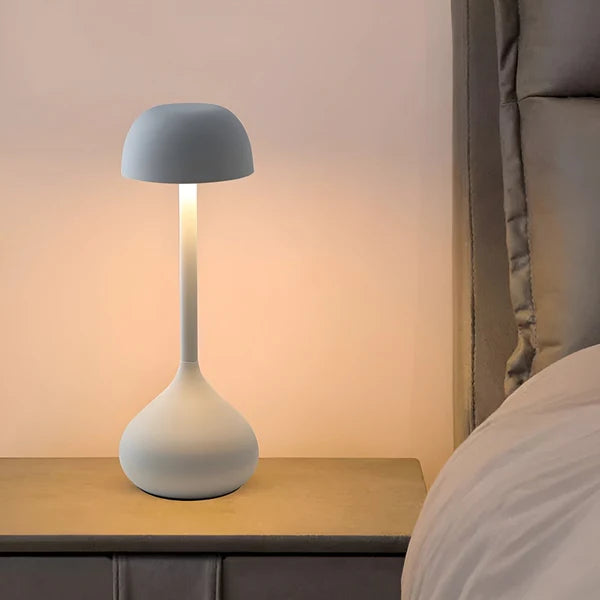GlowMush - Stilig bordlampe med dimbare og trådløse funksjoner for perfekt atmosfære