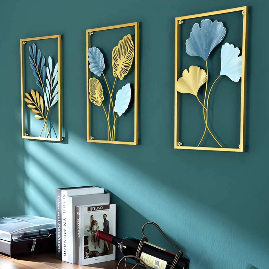 LeafLuxe - naturinspireret vægkunst i metal for fredfyldt elegance